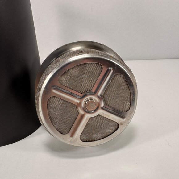 Coffee Gator French Press 34 oz Double Wall Stainless Steel Gray Insulated - Picture 5 of 8